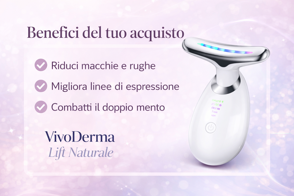 Dispositivo anti-rughe e macchie con LED e Laser